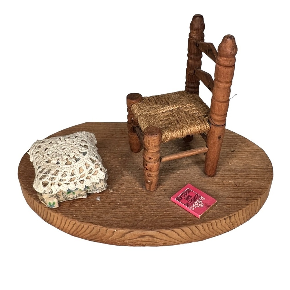 Vintage Handmade Chair and Stool Decor